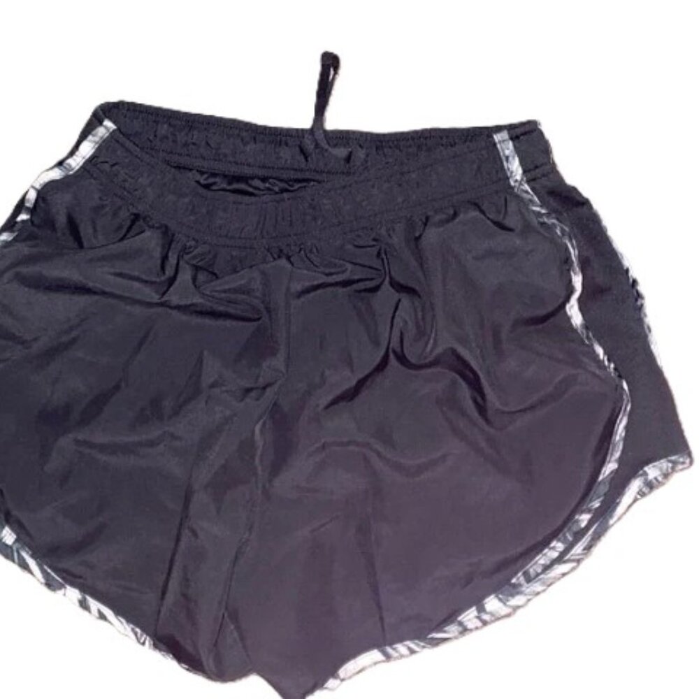 Nike Women's Black and Gray Athletic Shorts - Picture 2 of 4